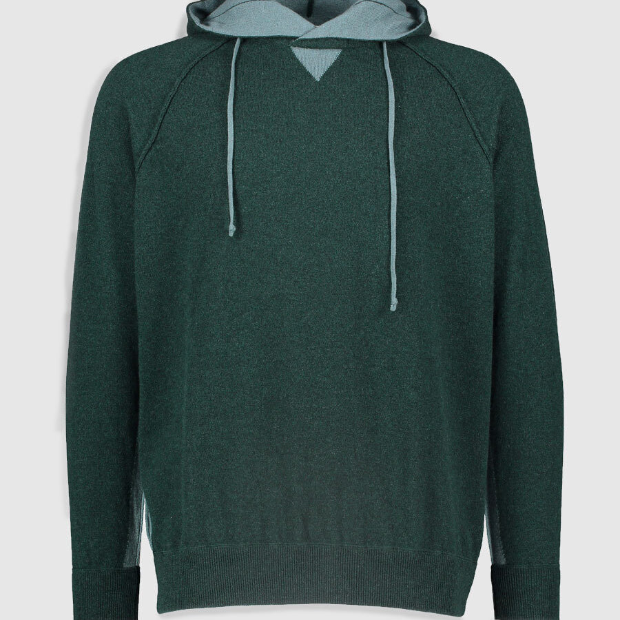 Maglia raglan con cappuccio 100% Cariaggi