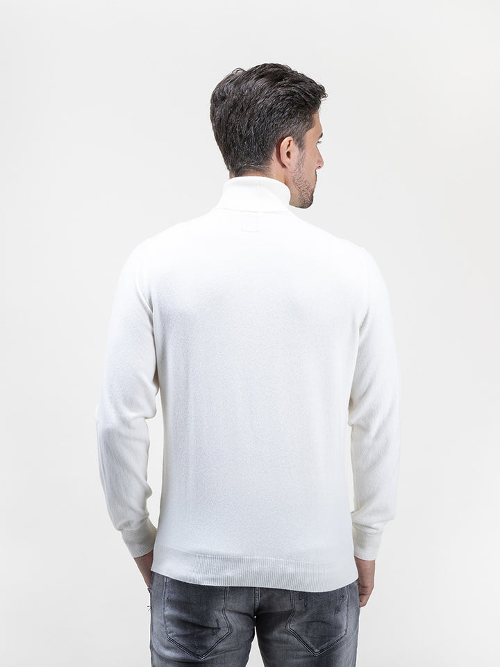 Maglione Da Golf Lacoste Uomo Con Collo Polo - Bianco, Elasticizzato